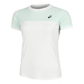 Court T-shirt Femmes - blanc, mint