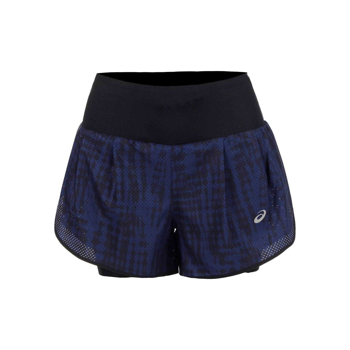 ASICS Road AOP 2in1 3.5in Short de running Femmes-bleu foncé, noir