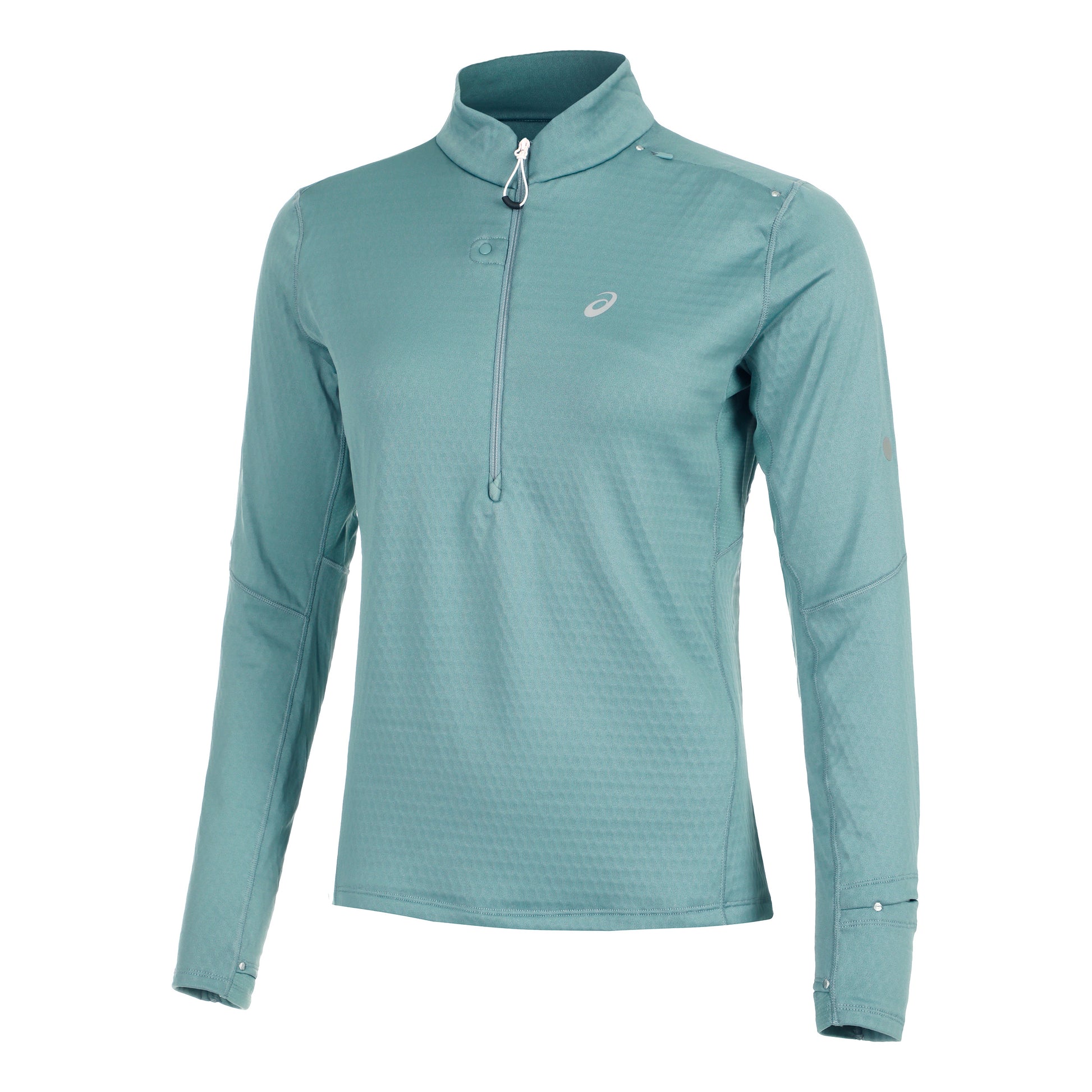 ASICS Road Winter 1/2 Zip Mid Layer Maillot De Course Femmes-Sauge