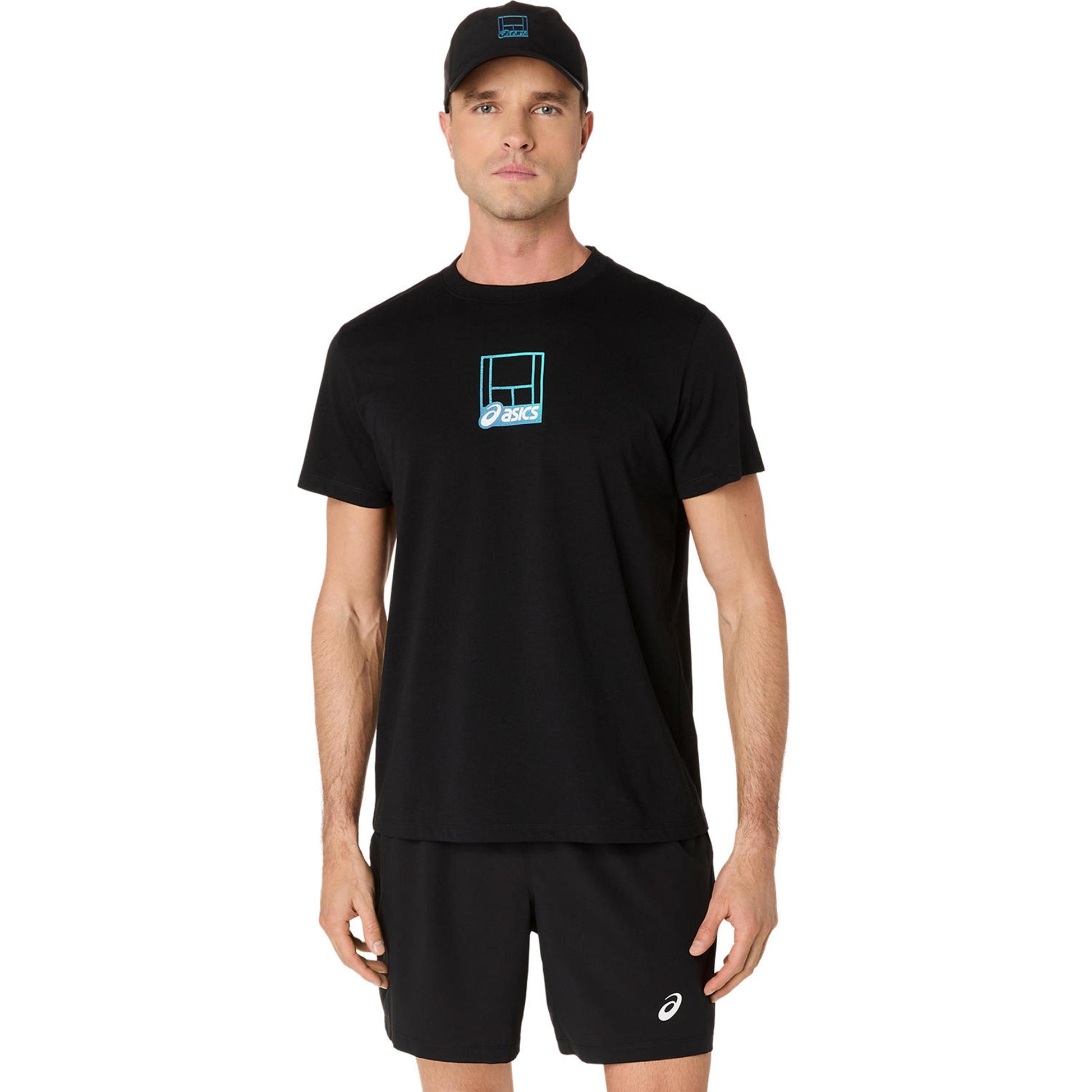ASICS Court Core Graphic T-shirt Hommes-noir