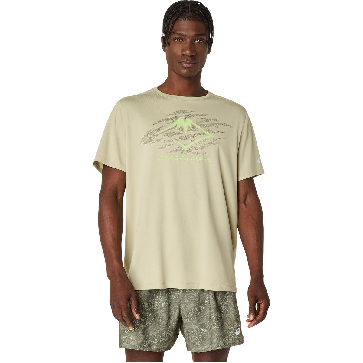 ASICS Fujitrail Logo Maillot De Course Hommes-Vert