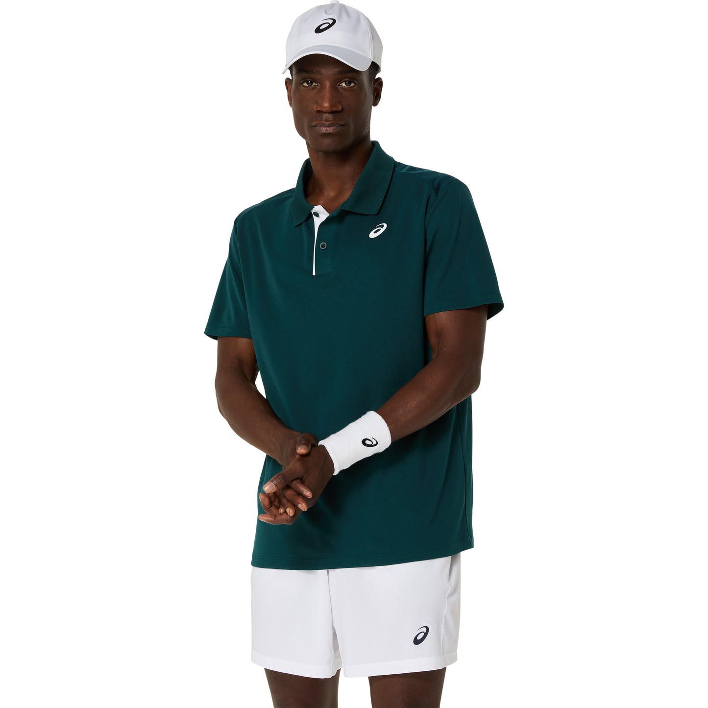 ASICS Court Polo Hommes-vert foncé