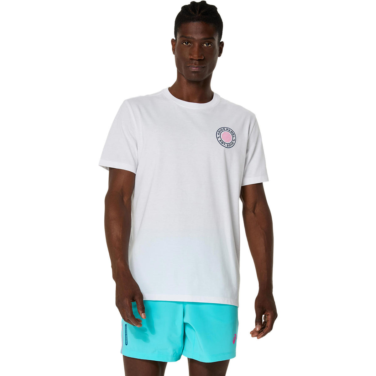 ASICS Court Graphic T-shirt Hommes - blanc,