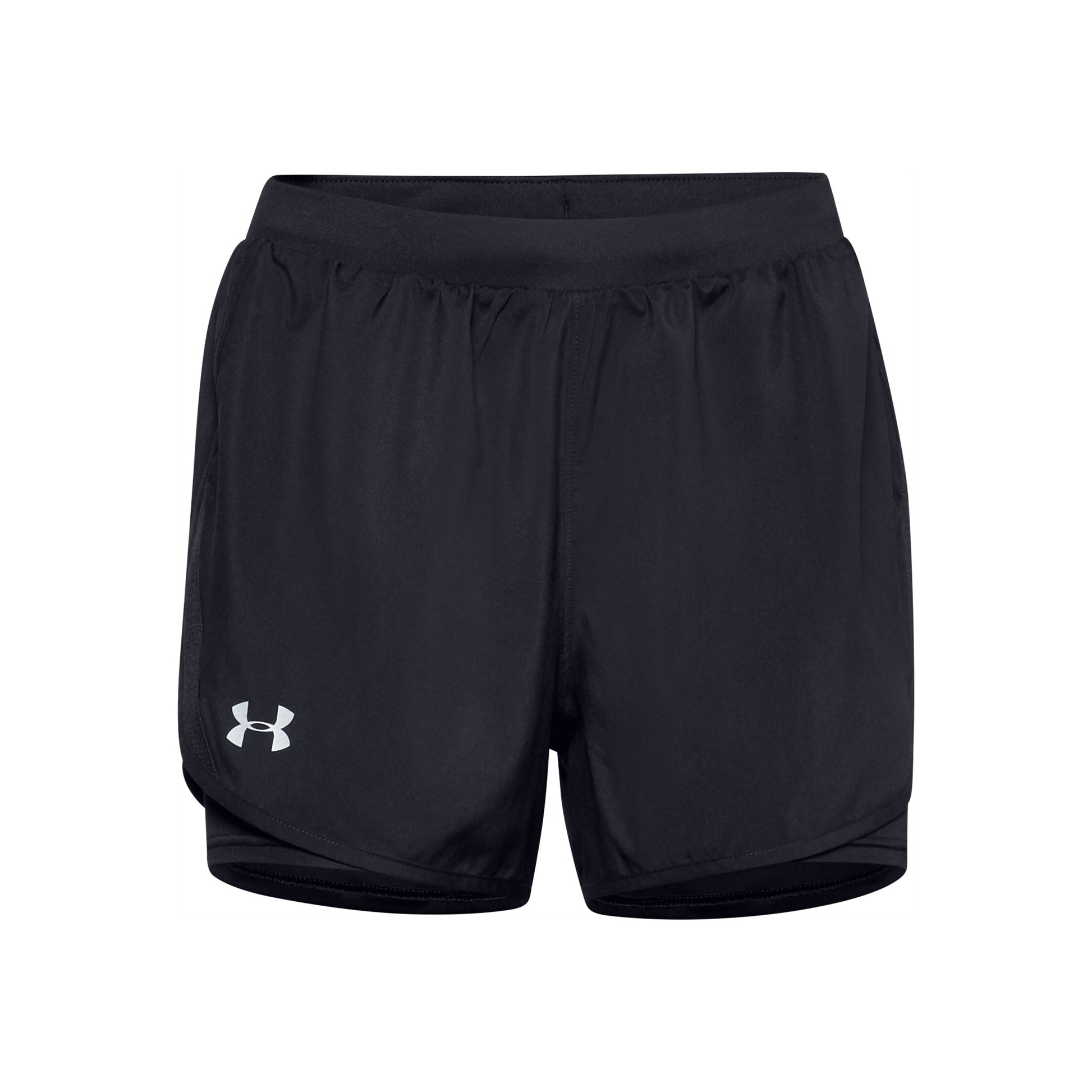 Under Armour Fly By 2.0 2in1 Shorts Femmes-Noir,Argent