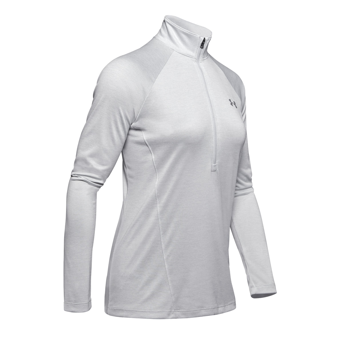 Under Armour Tech Half-Zip Twist Haut manches longues Femmes - gris clair, argent