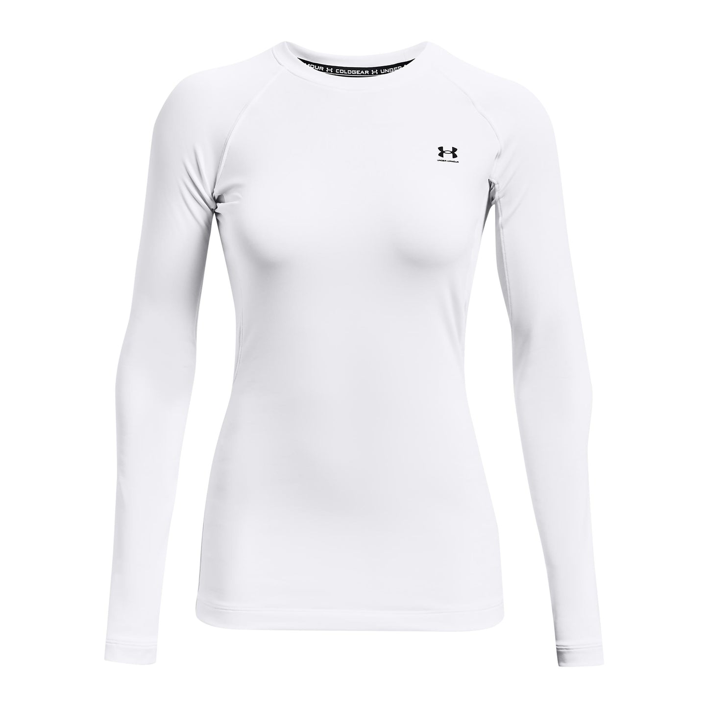 Under Armour Authentics Crew Haut Manches Longues Femmes-Blanc