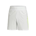 Launch Elite 7in Shorts Hommes - blanc, jaunes fluo