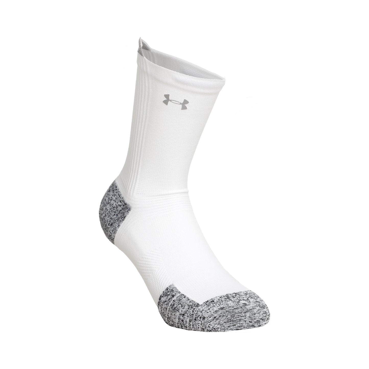Under Armour AD Run Cushion Chaussettes De Running-Blanc,Gris