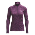 Tech Half-Zip Twist Haut manches longues Femmes - violet, gris