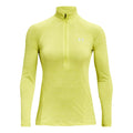 Tech Half-Zip Twist Haut manches longues Femmes - jaunes fluo,