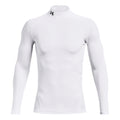 Coldgear Comp Mock Haut Manches Longues Hommes-Blanc