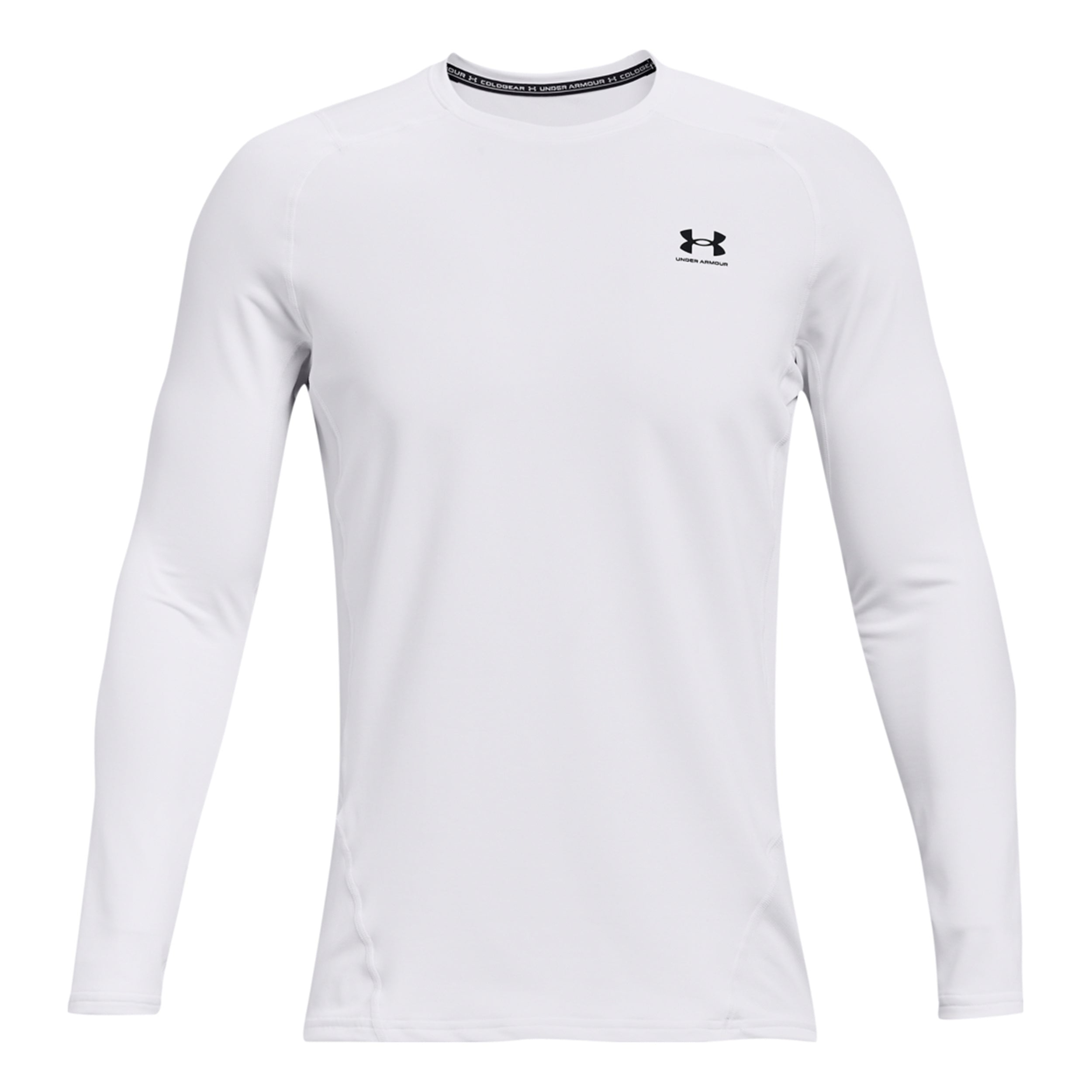 Under Armour Coldgear Fitted Crew Haut manches longues Hommes - blanc,