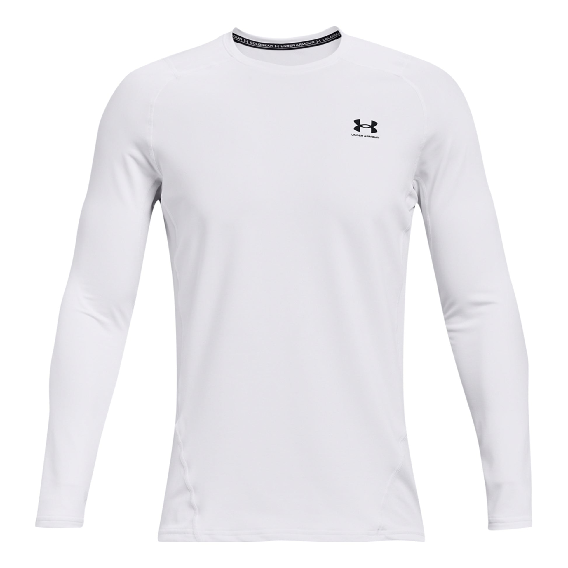 Under Armour Coldgear Fitted Crew Haut manches longues Hommes - blanc,