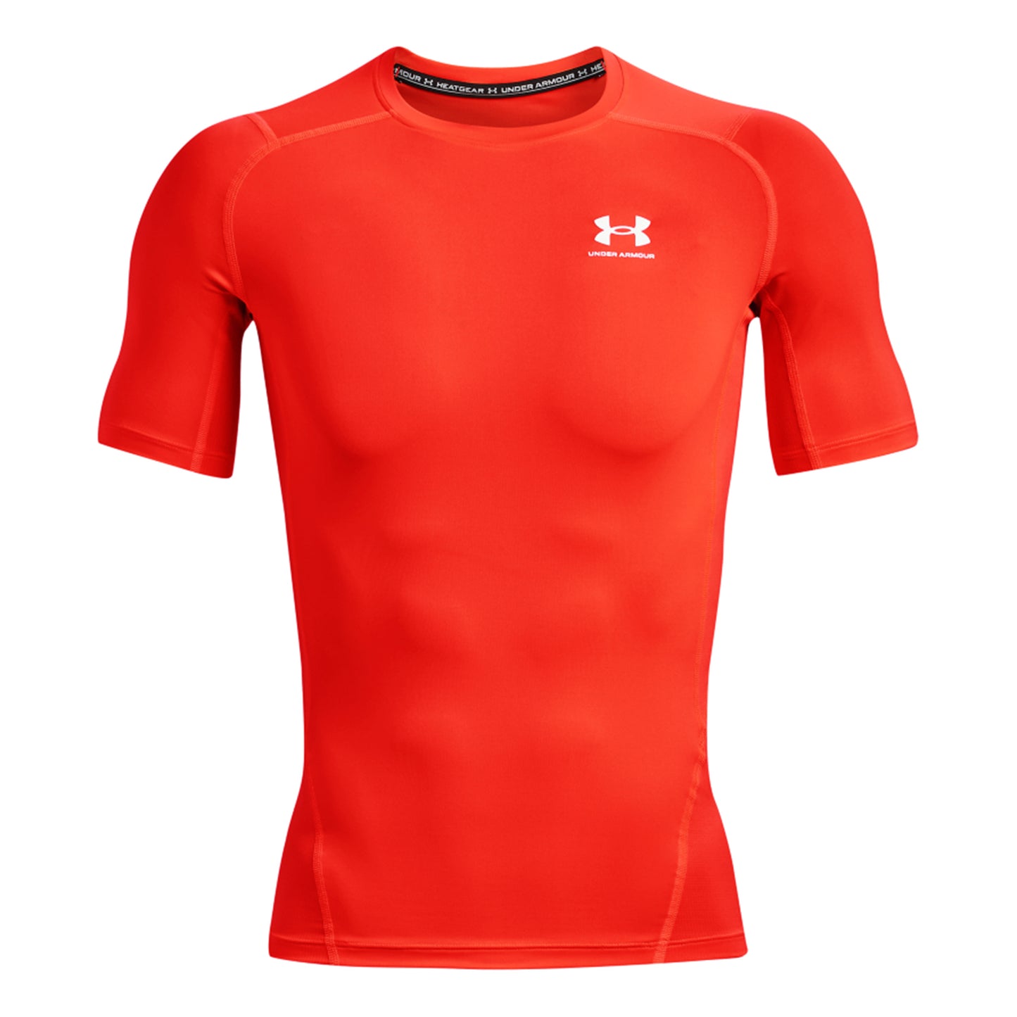 Under Armour Heatgear Comp T-shirt Hommes - rouge fluo,