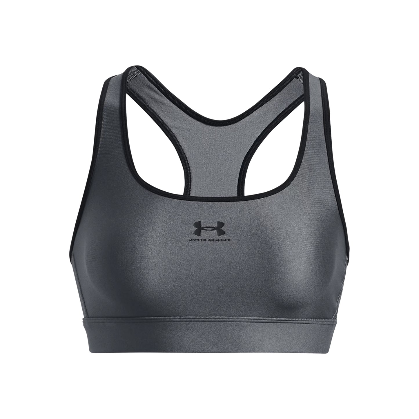 Under Armour Heatgear Mid Padless Soutien-gorge Sport Femmes-Gris
