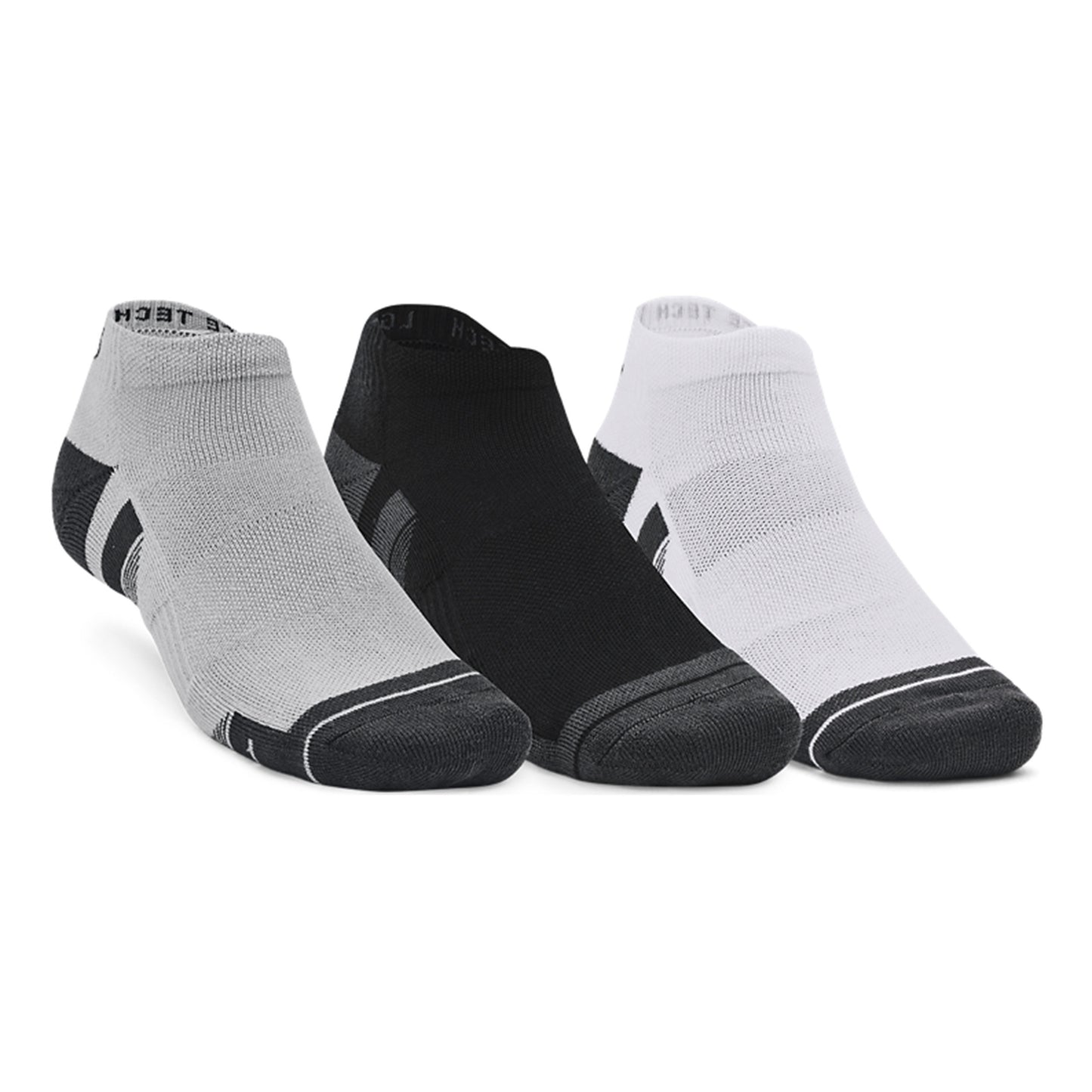Under Armour Performance Tech Low Chaussettes De Tennis Pack De 3-Gris,Multicouleur
