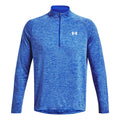 Tech 2.0 Half-Zip Haut manches longues Hommes - bleu, blanc