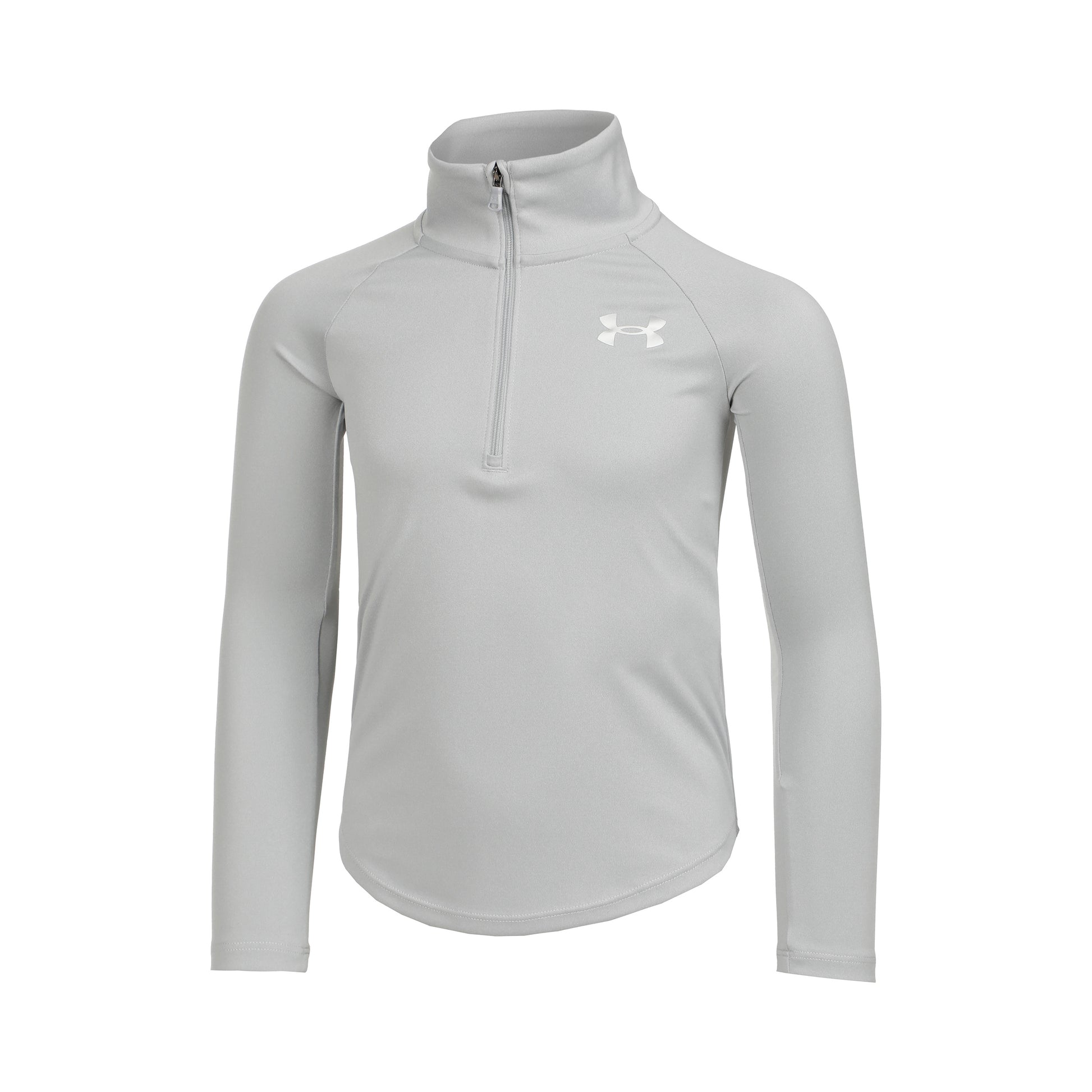 Under Armour Tech Graphic Half-Zip Haut manches longues Filles - gris clair, argent