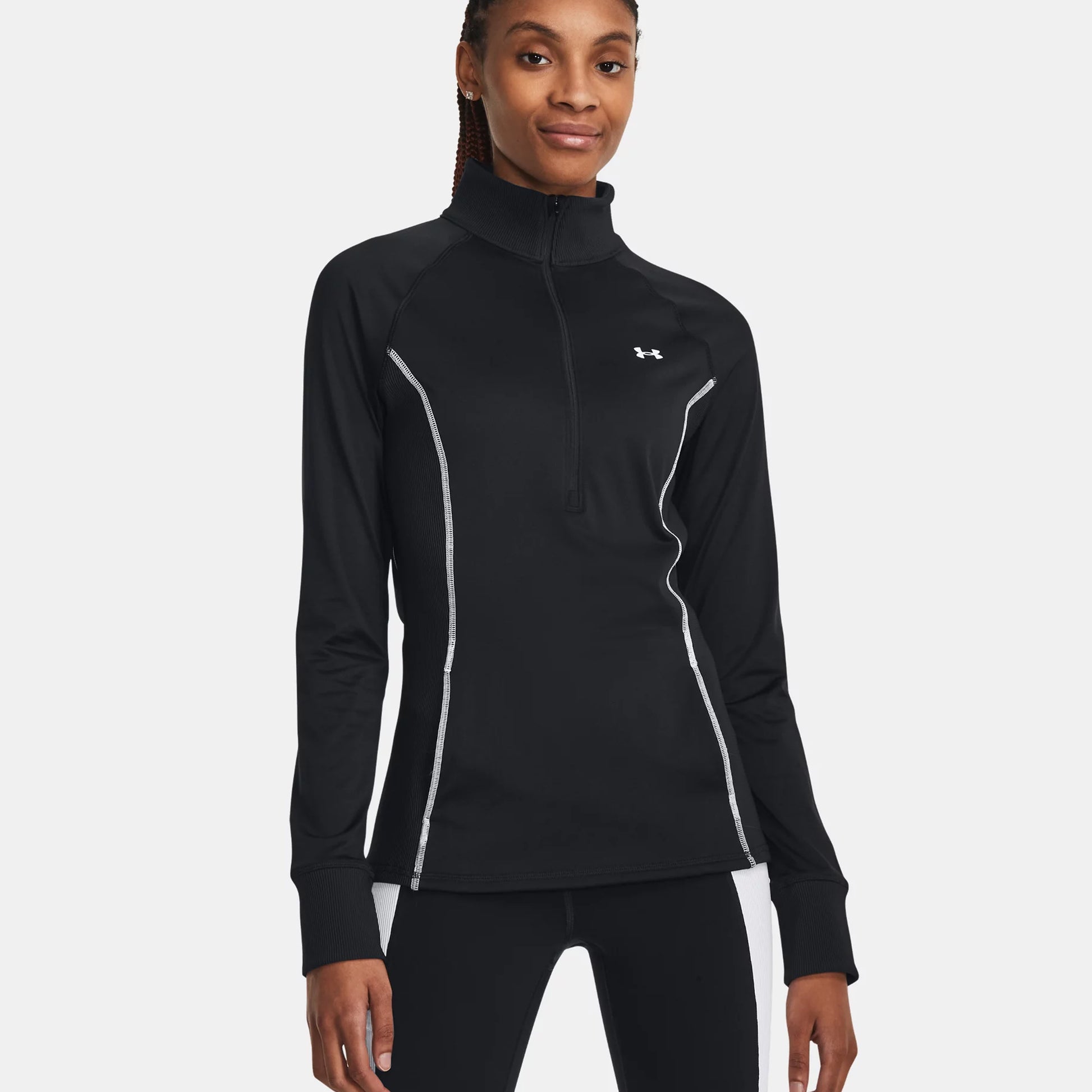 Under Armour CW Half-Zip Haut manches longues Femmes - noir,