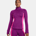 CW Half-Zip Haut manches longues Femmes - violet, pink