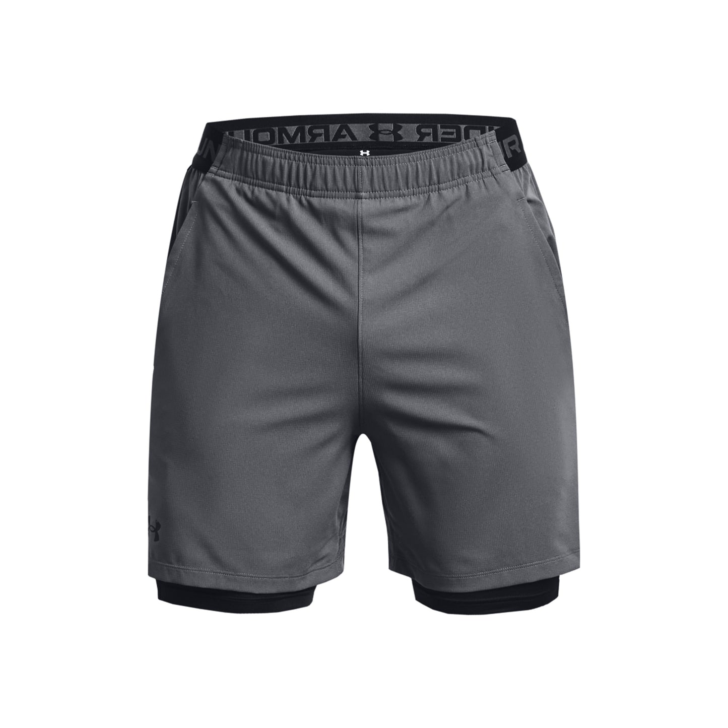 Under Armour Vanish Woven 2in1 Shorts Hommes - gris foncé, noir