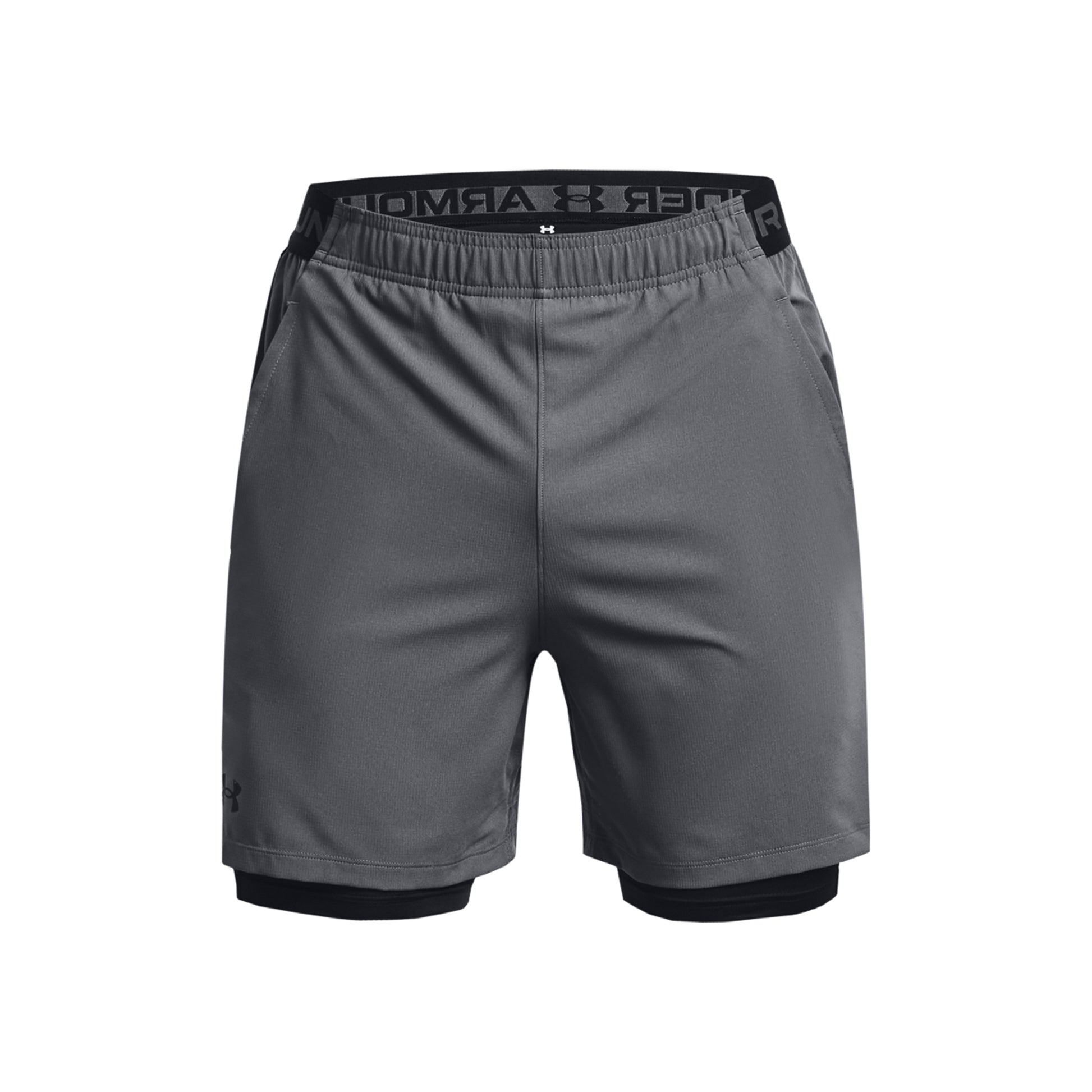 Under Armour Vanish Woven 2in1 Shorts Hommes - gris foncé, noir