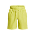 Woven Graphic Shorts Hommes - jaune lemon,