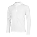 Seamless Stride 1/4 Zip Haut Manches Longues Hommes-Blanc