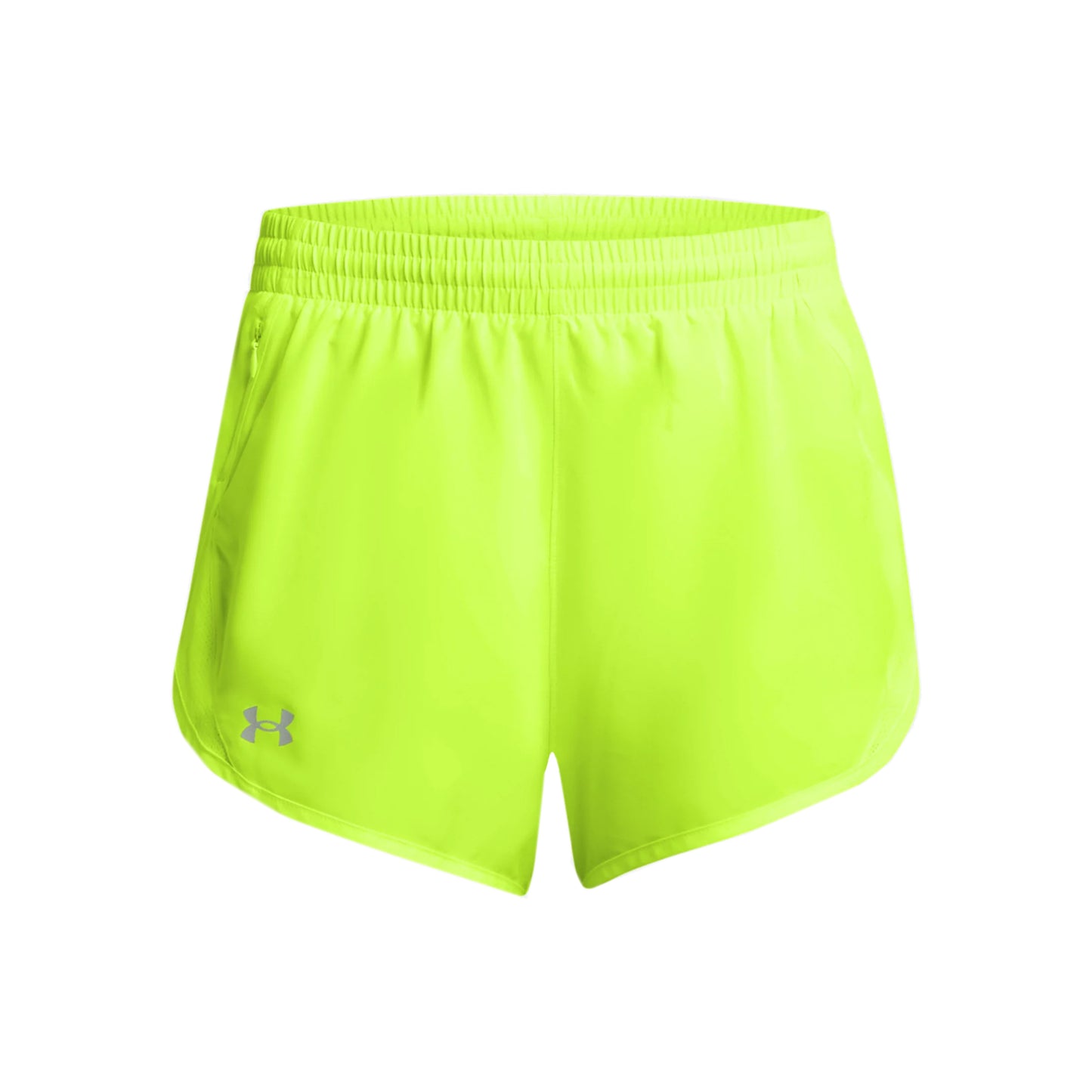 Under Armour Fly By 3in  Short de running Femmes - jaunes fluo