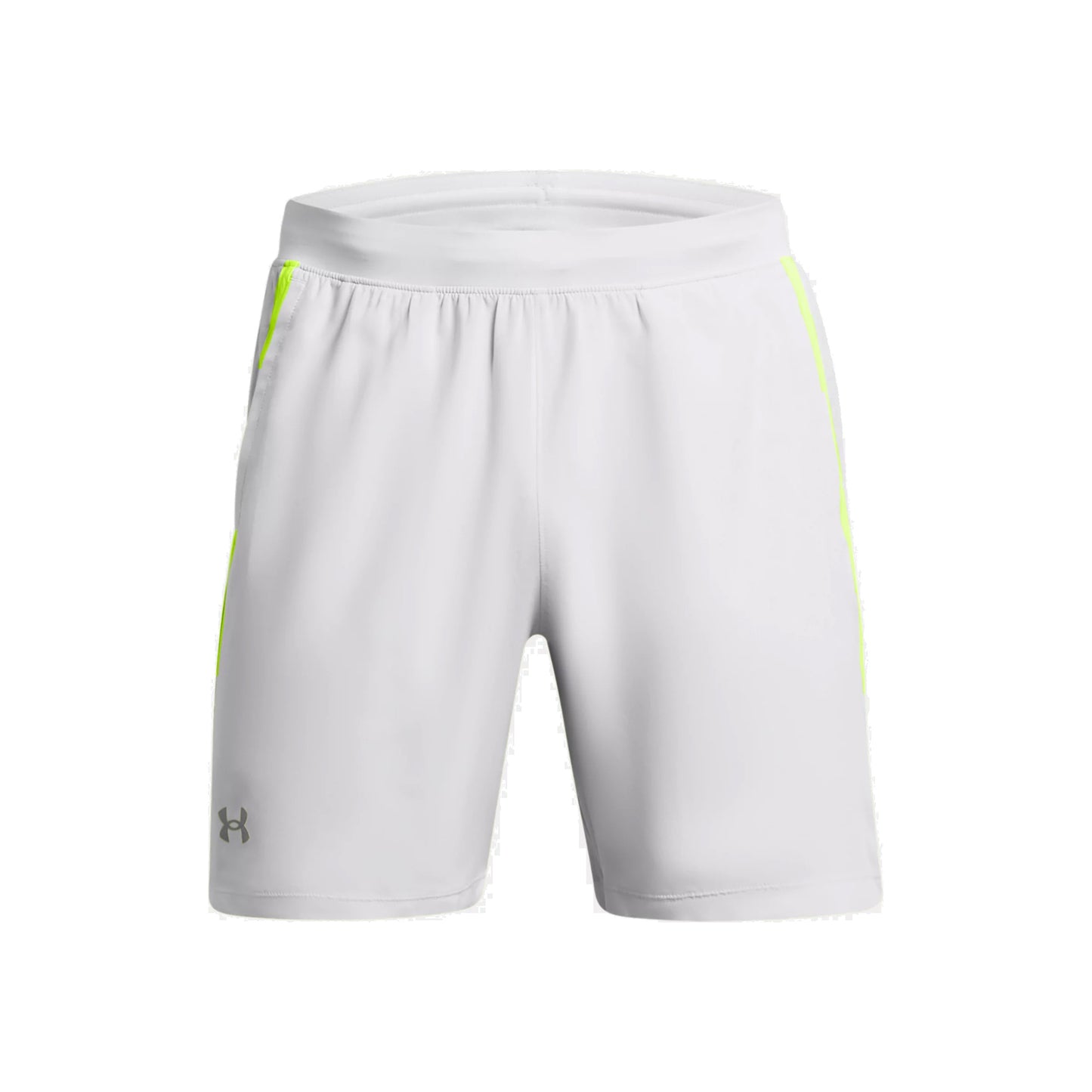 Under Armour Launch 7in  Short de running Hommes - gris, jaunes fluo