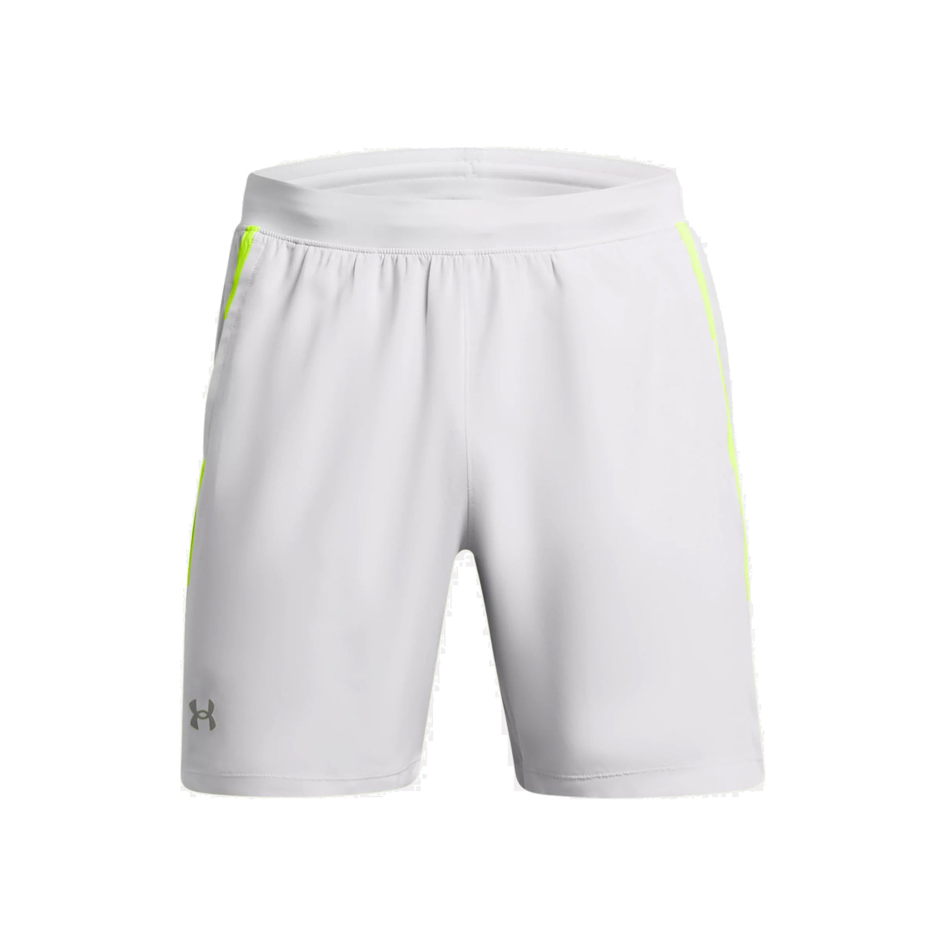 Under Armour Launch 7in  Short de running Hommes - gris, jaunes fluo
