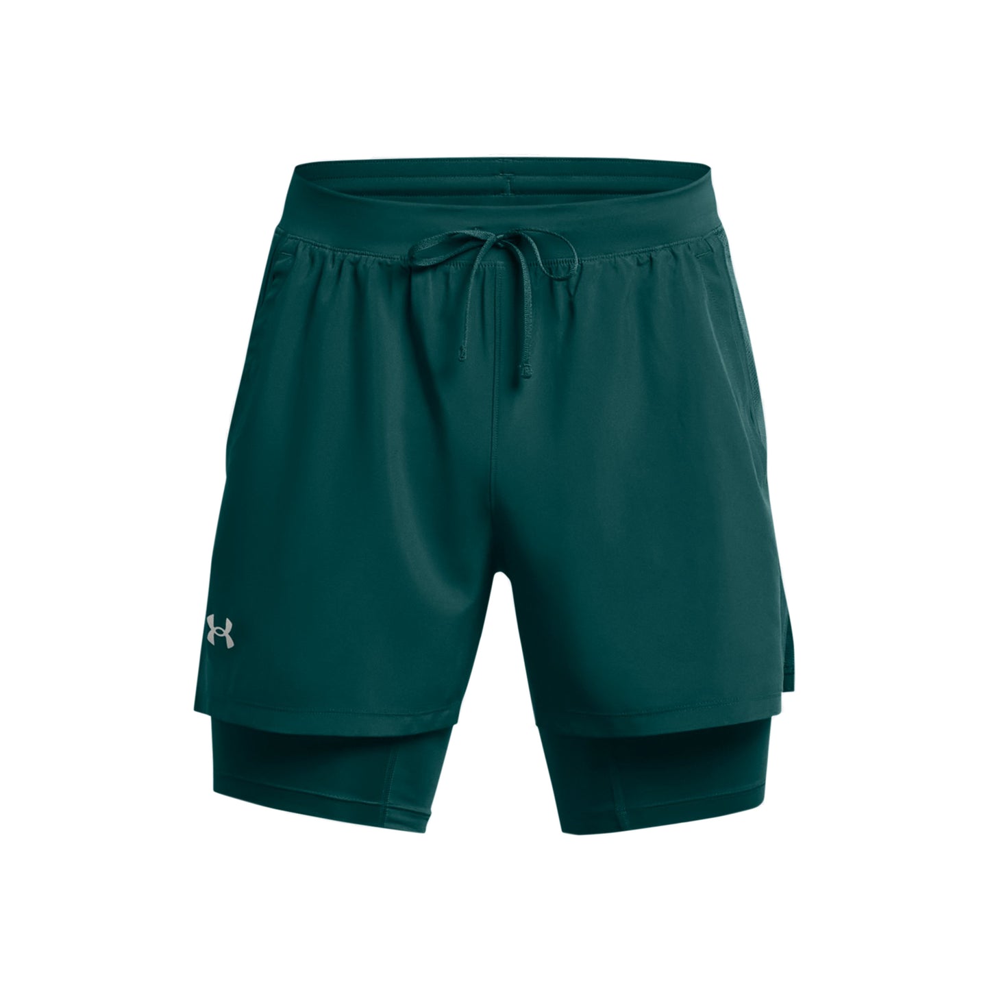 Under Armour Launch 2in1 5in Short de running Hommes - bleu petrol,