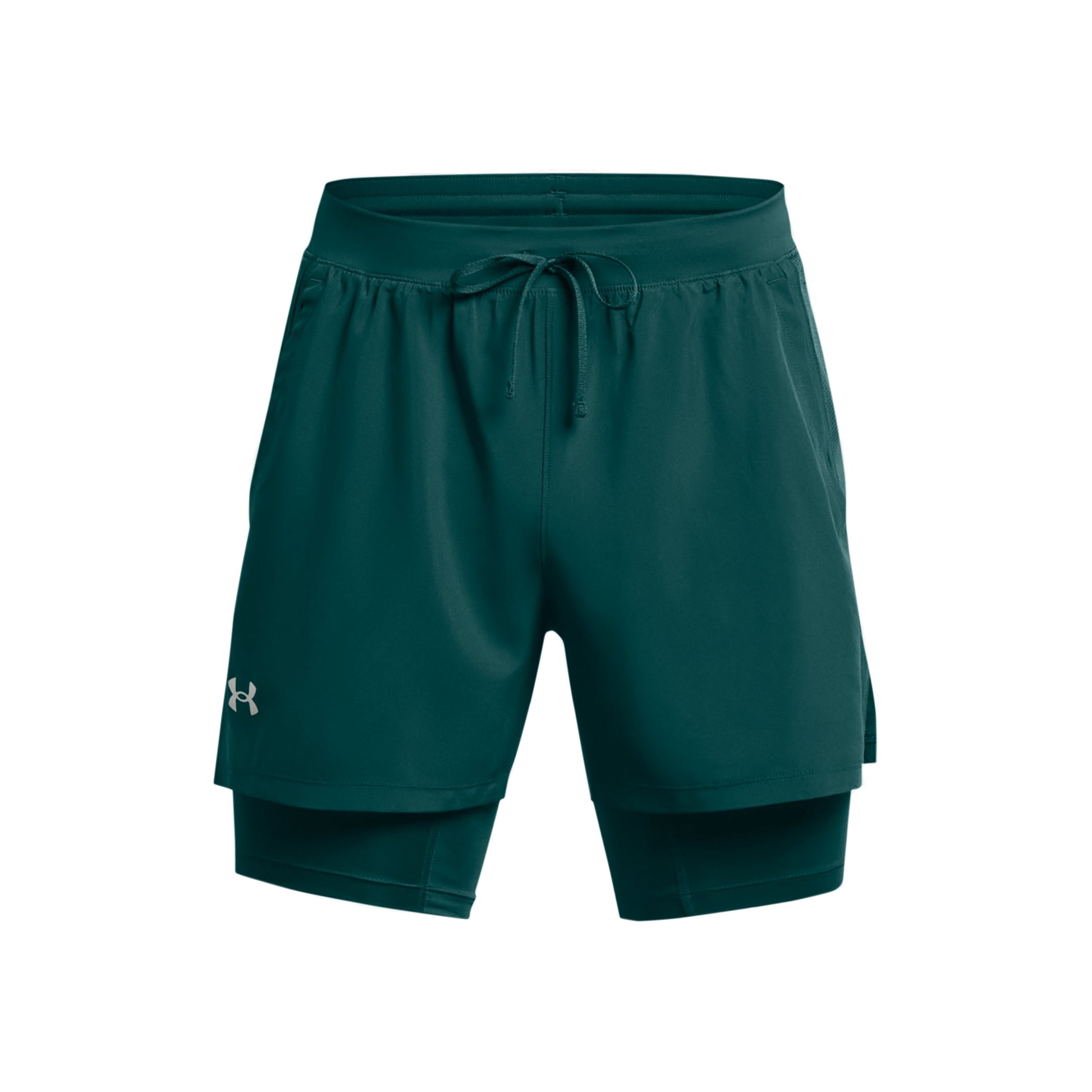 Under Armour Launch 2in1 5in Short de running Hommes - bleu petrol,
