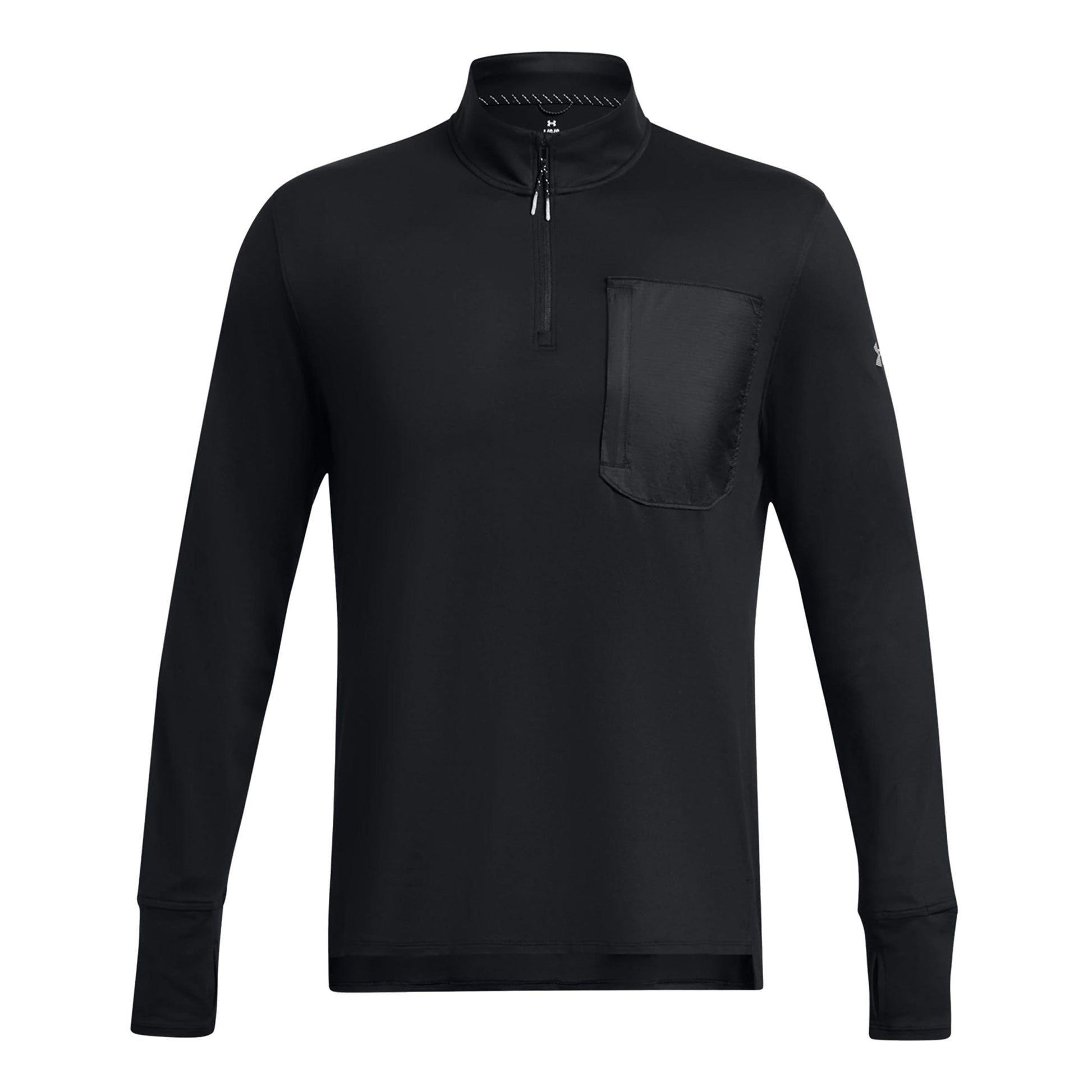 Under Armour Run Trail Quarter Zip Top de course Hommes - noir,