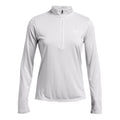 Tech Half-Zip Twist Haut Manches Longues Femmes-Gris