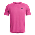 Tech Textured T-shirt Hommes - pink, noir