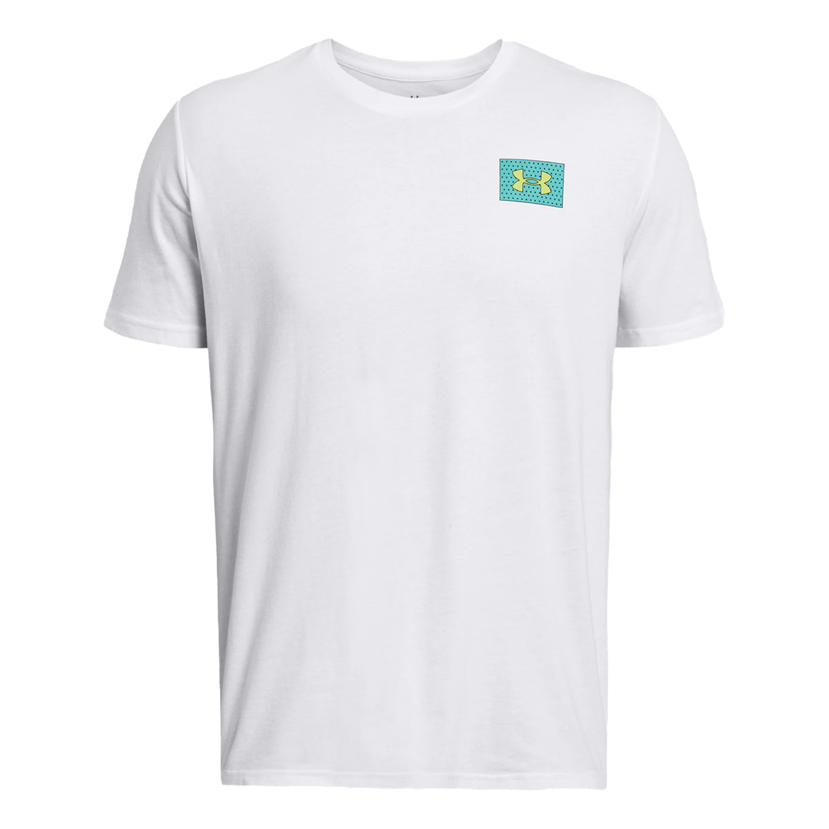 Under Armour Color Block Logo LC T-shirt Hommes - blanc,