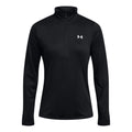 Tech 1/2 Zip Haut Manches Longues Femmes-Noir