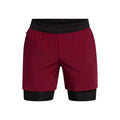 Vanish Elite 2in1 Shorts Hommes - rouge vin, noir
