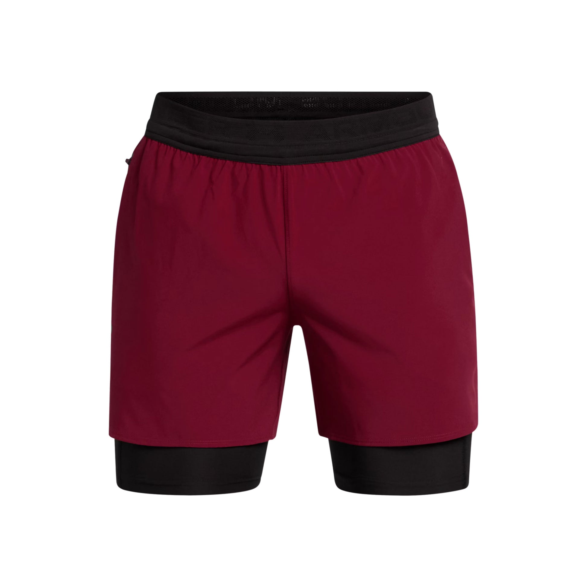 Under Armour Vanish Elite 2in1 Shorts Hommes - rouge vin, noir