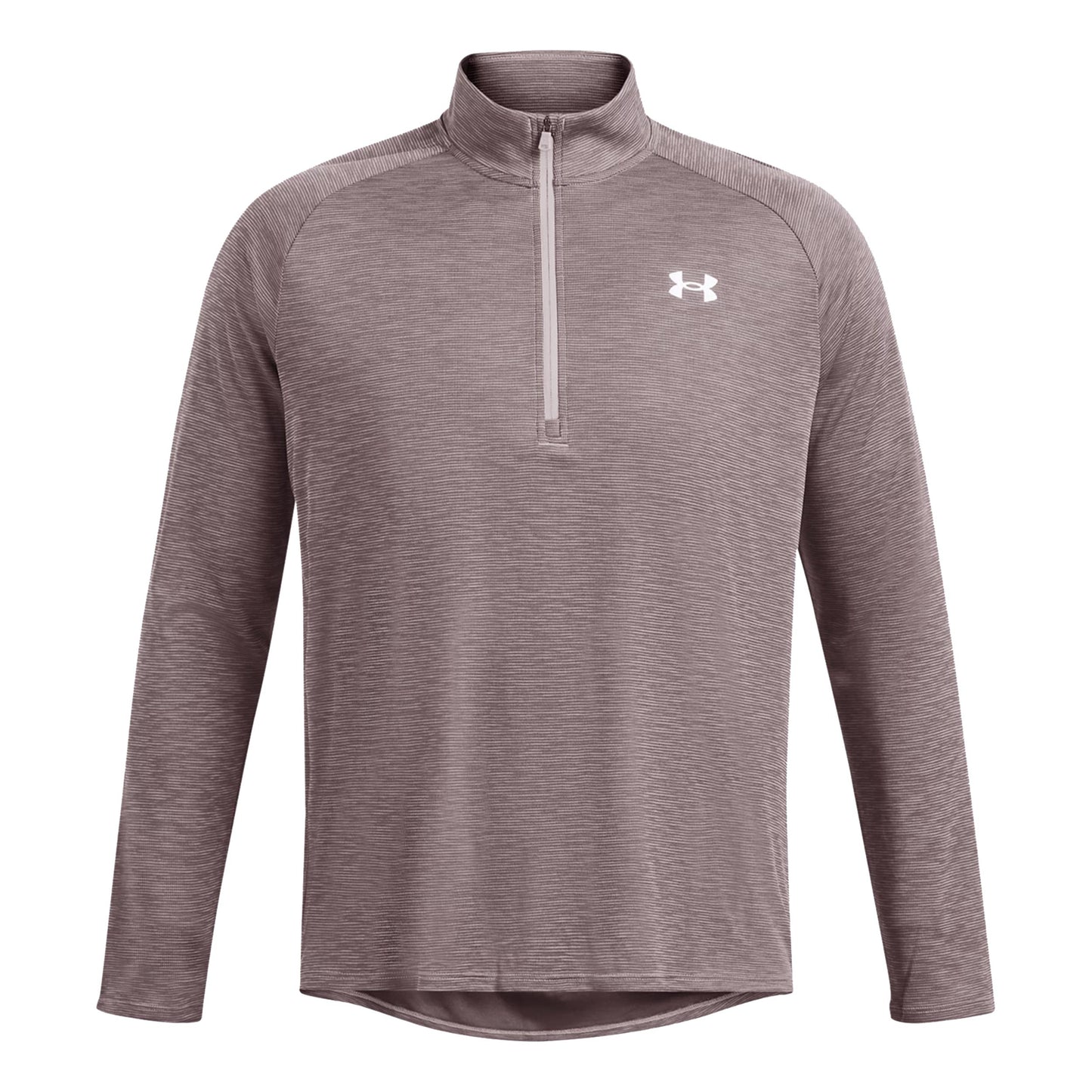 Under Armour Tech Textured 1/2 Zip Haut Manches Longues Hommes-Gris