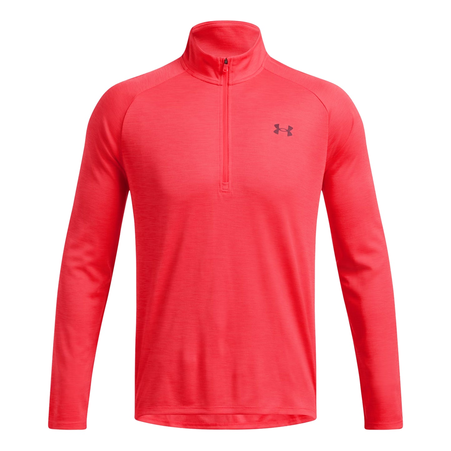 Under Armour Tech Textured Half-Zip Haut manches longues Hommes - rouge,