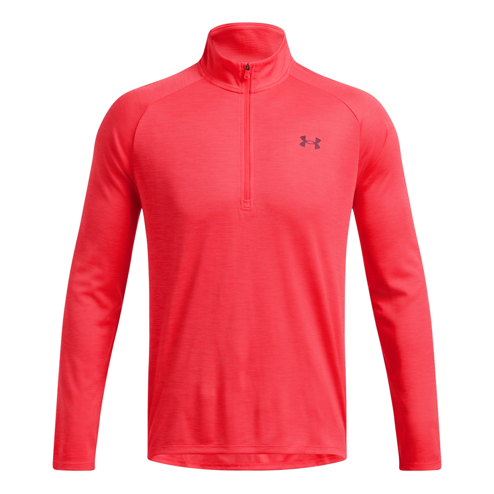 Under Armour Tech Textured Half-Zip Haut manches longues Hommes - rouge,