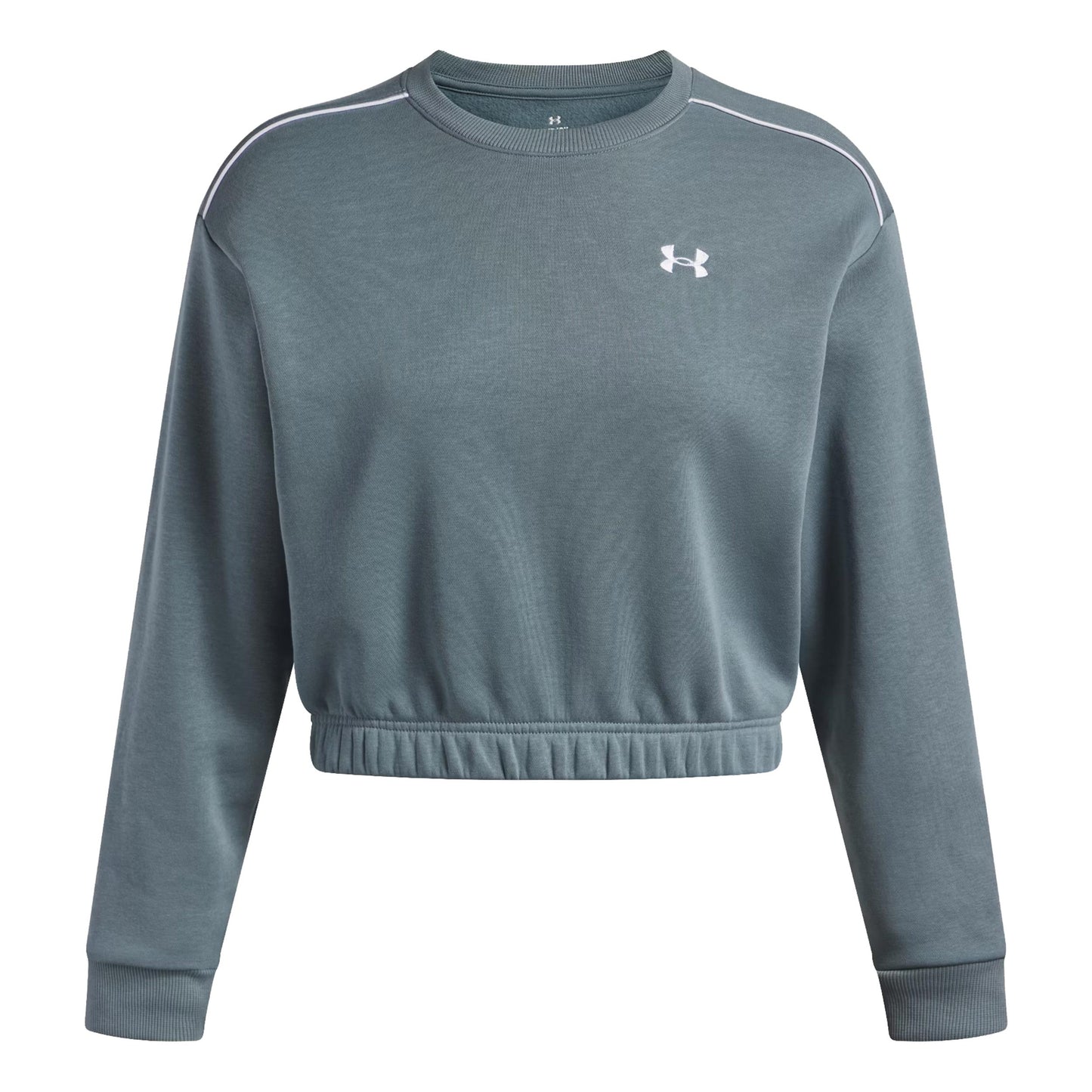 Under Armour Rival Fleece Piped Crew Sweat-shirt Femmes-bleu gris