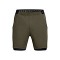 Vanish Woven 2in1 Shorts Hommes - vert olive, noir