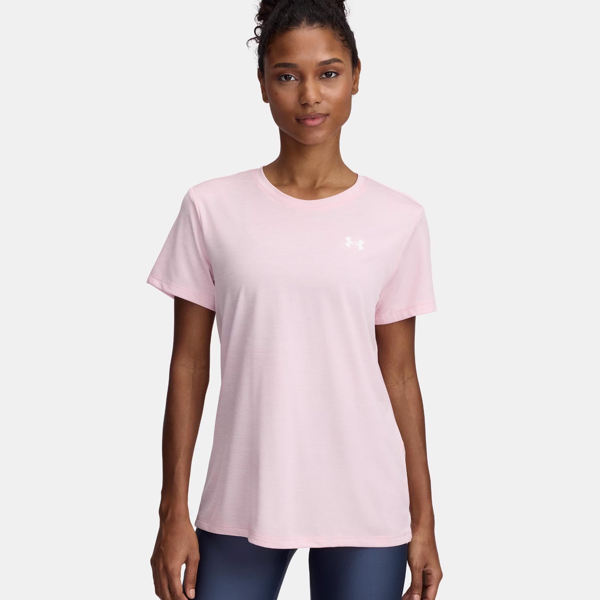 Under Armour Tech Twist T-shirt Femmes - rosé, blanc