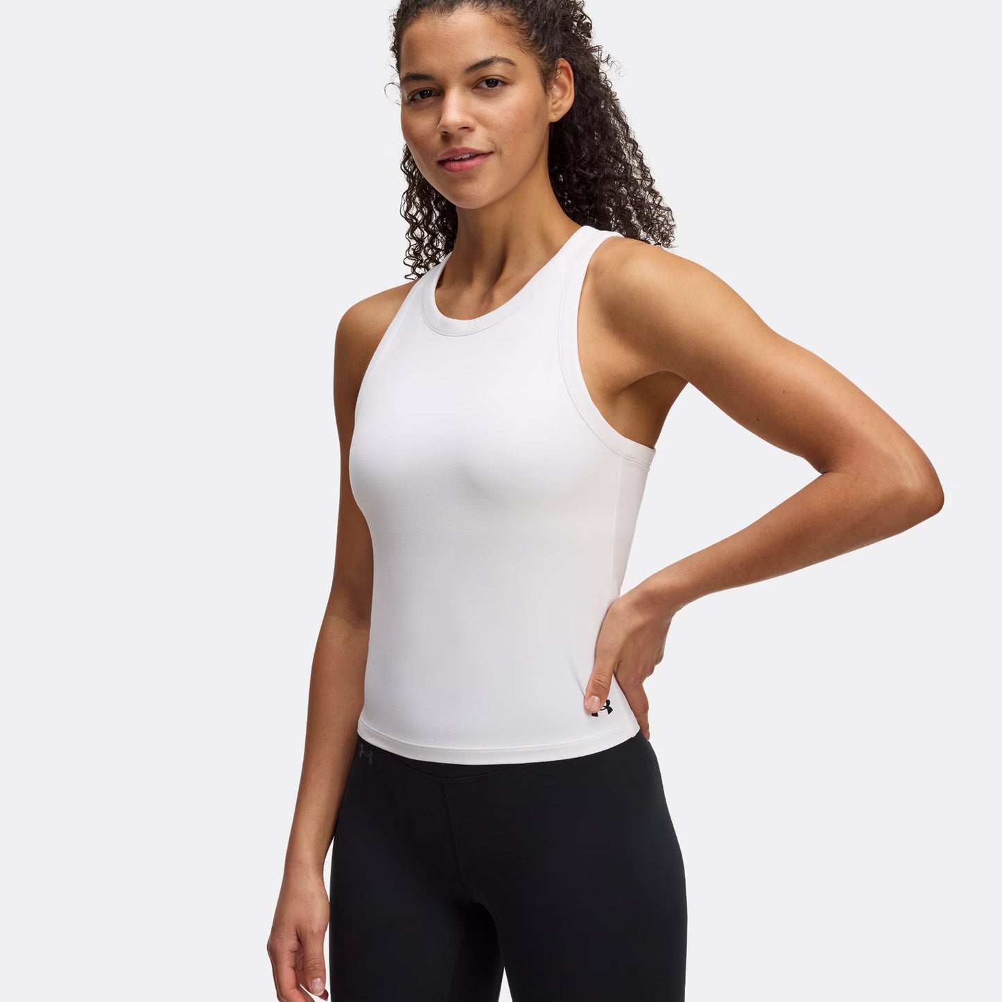 Under Armour Motion High Neck Débardeur Tank Top Femmes-Blanc