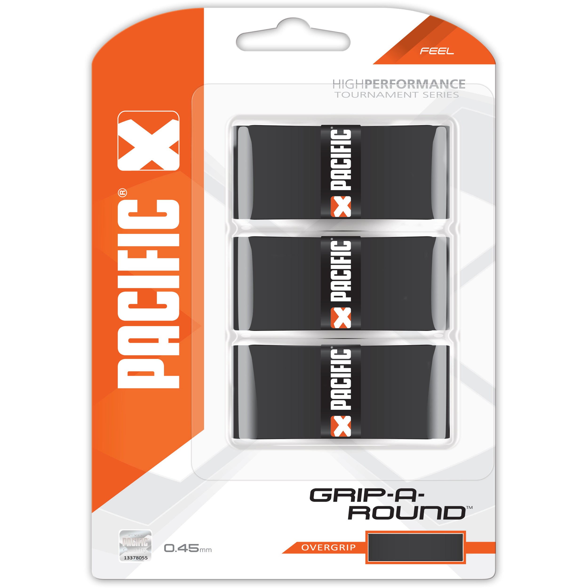 Pacific Grip-A-Round Pack De 3-Noir
