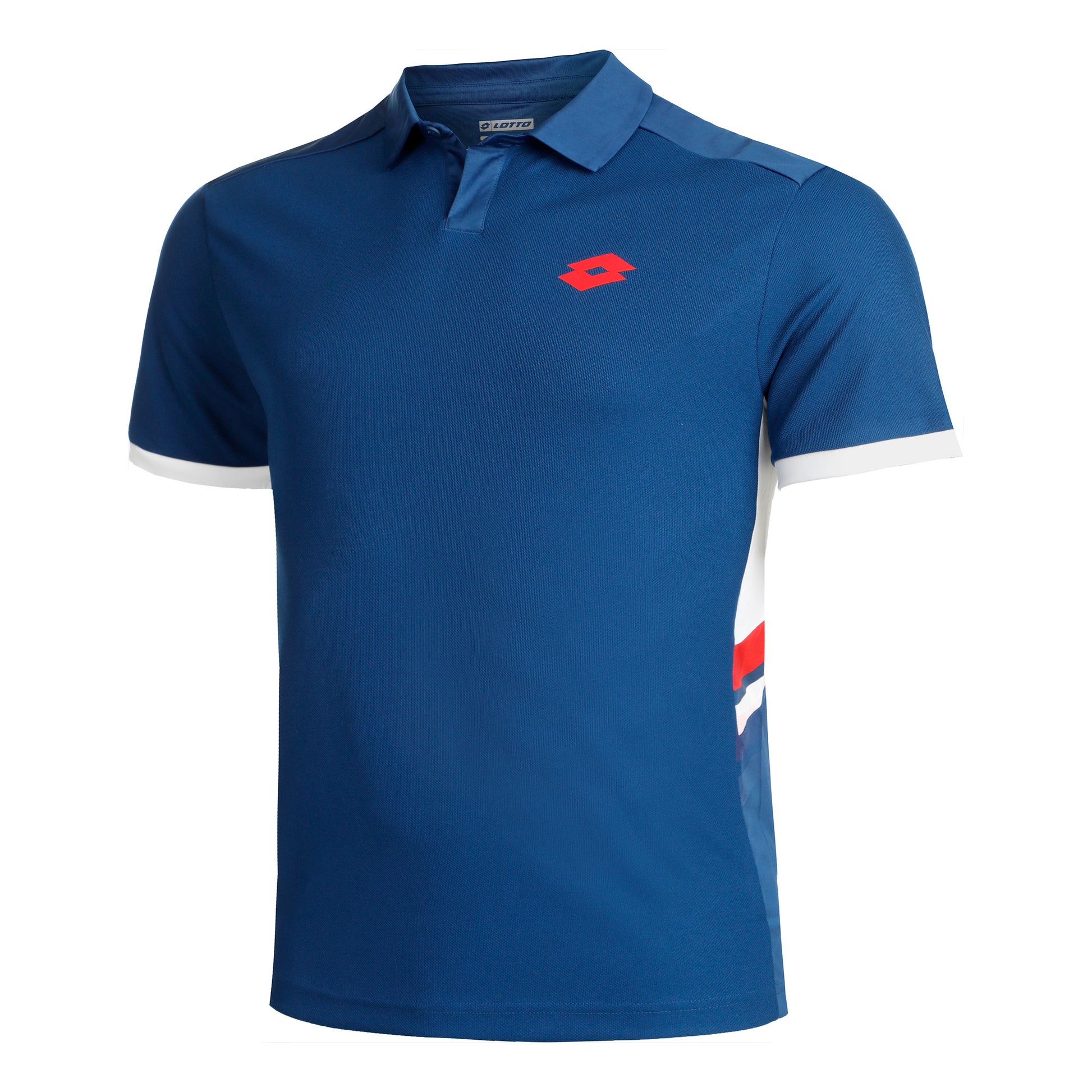 Lotto Squadra III Polo Hommes-Bleu,Blanc