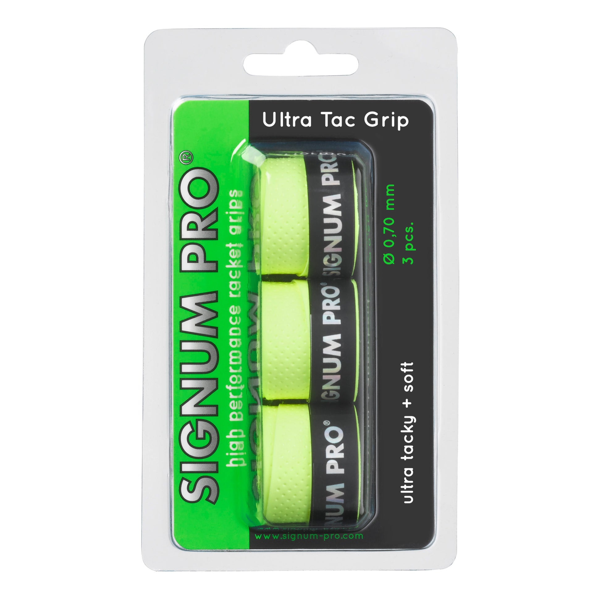 Signum Pro Ultra Tac Grip Pack de 3 - jaune